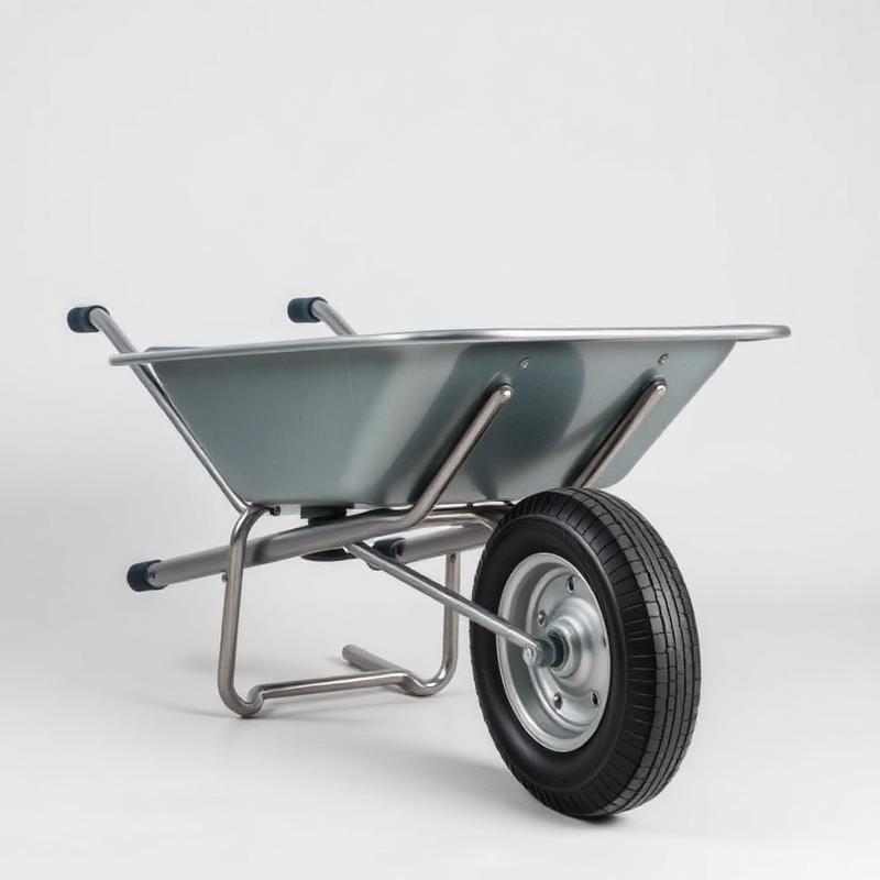Heavy duty steel wheelbarrow